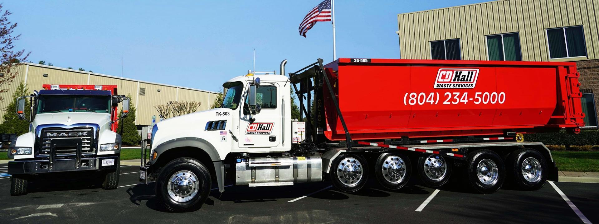 Roll-Off Dumpster on CDL Truck