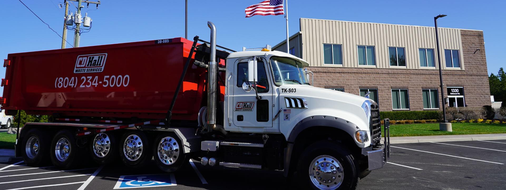 Roll-Off Dumpster on CDL Truck